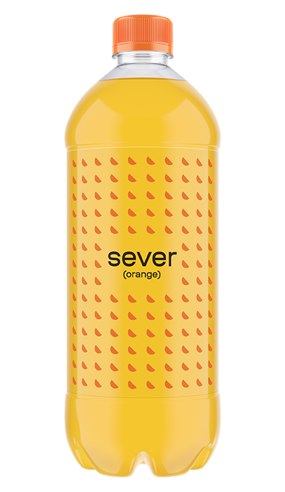 Лимонад «Sever Orange» («Север со вкусом Апельсина») 1 л – доставка воды «Калинов Родник»