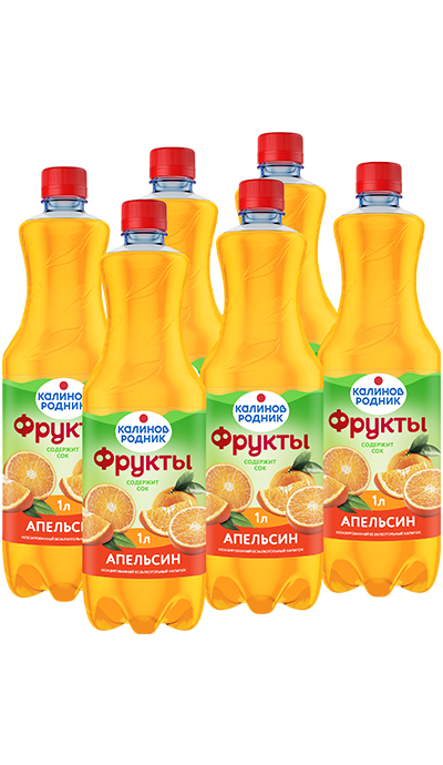 Напиток сокосодержащий «Калинов Родник Фрукты» Апельсин 1 л.
