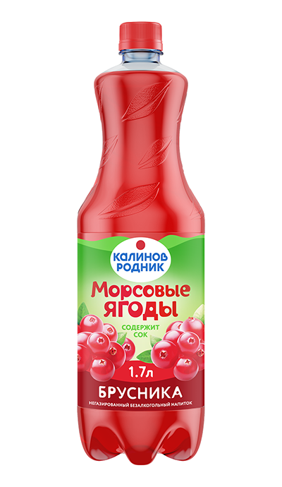 Напиток сокосодержащий «Калинов Родник Морсовые ягоды» Брусника 1,7 л.