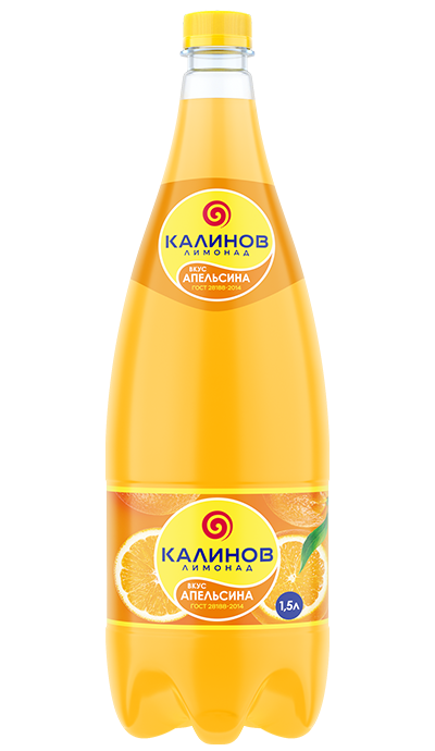 «Калинов лимонад» Апельсин 1,5 л. – доставка воды «Калинов Родник»