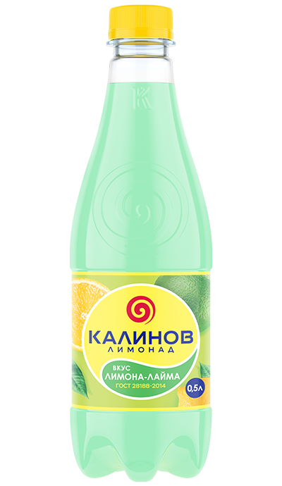«Калинов лимонад» Лимон-лайм 0,5 л. – доставка воды «Калинов Родник»