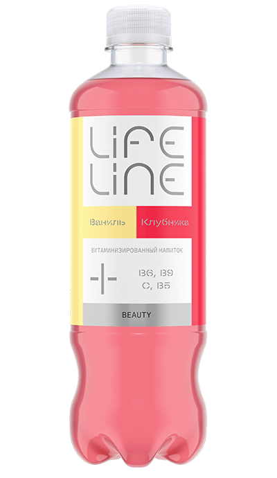 Lifeline Beauty клубника и ваниль 0,5 л – доставка воды «Калинов Родник»