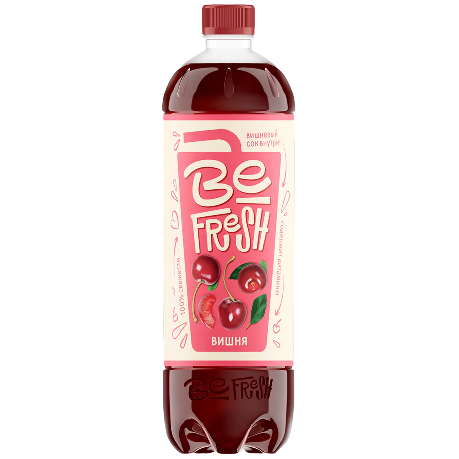 BeFresh с соком и витаминами «Вишня» 0,9 л, негазированный