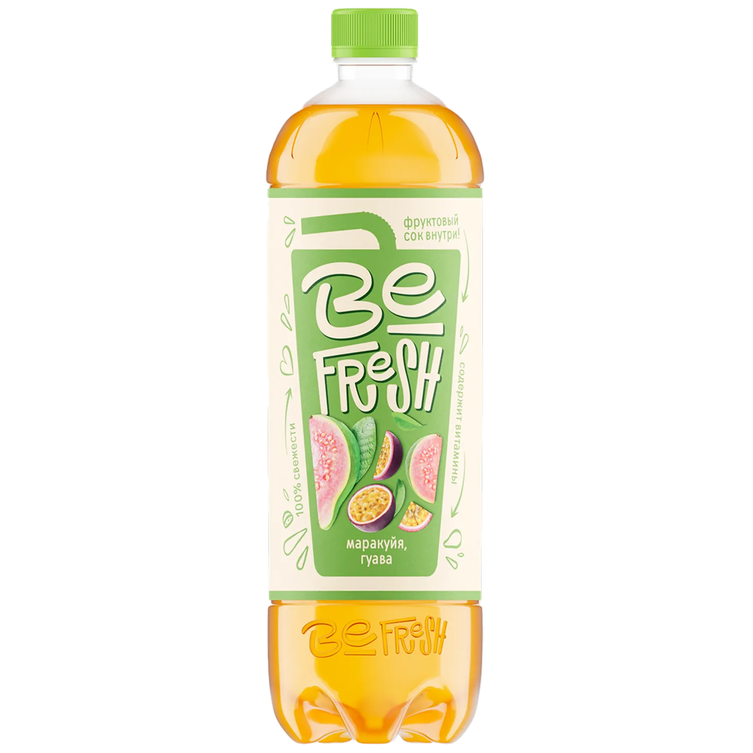  BeFresh с соком и витаминами «Маракуйя, гуава» 0,9 л, негазированный