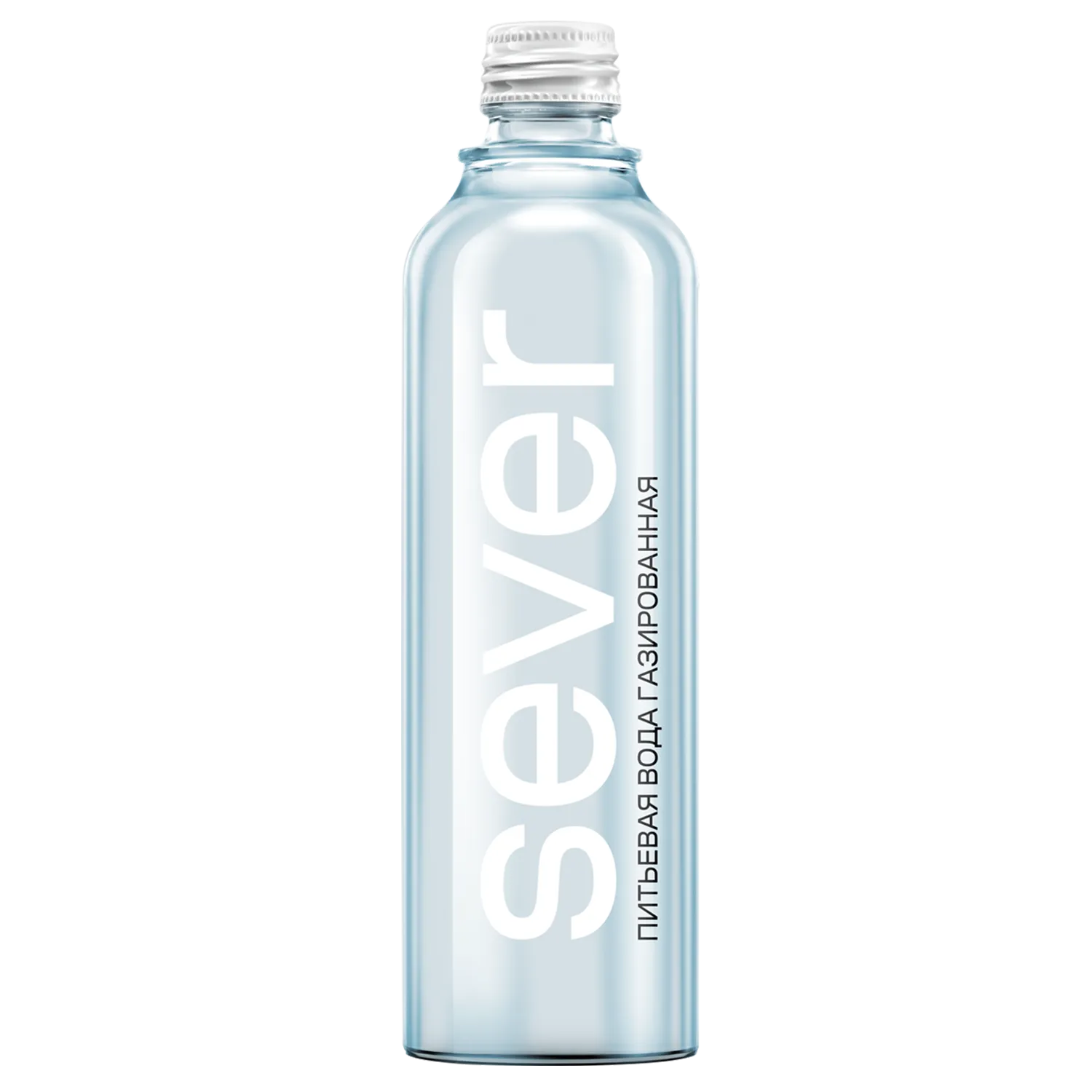 Вода SEVER питьевая газированная, в стекле, 0,33 л