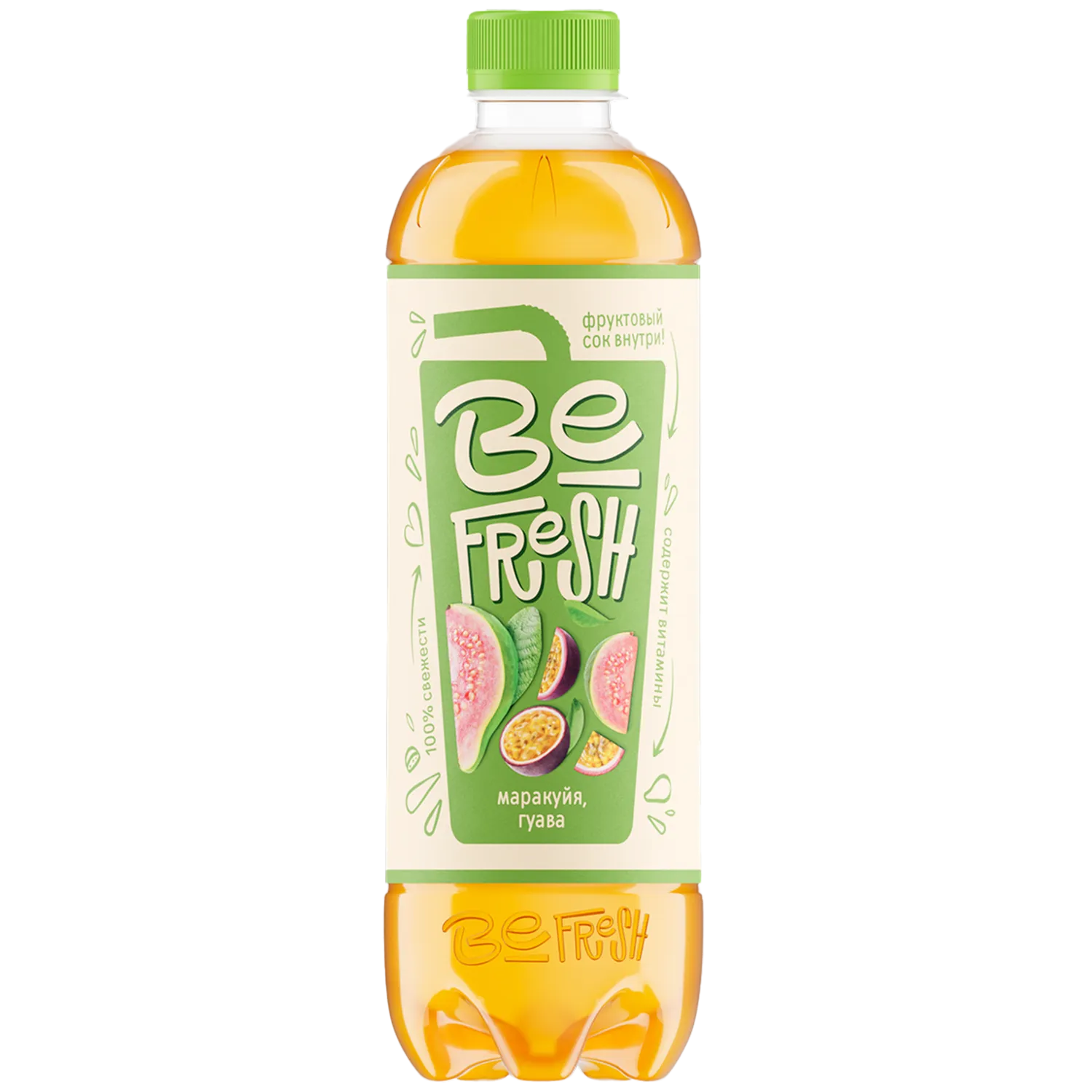 BeFresh с соком и витаминами «Маракуйя, гуава» 0,45 л, негазированный