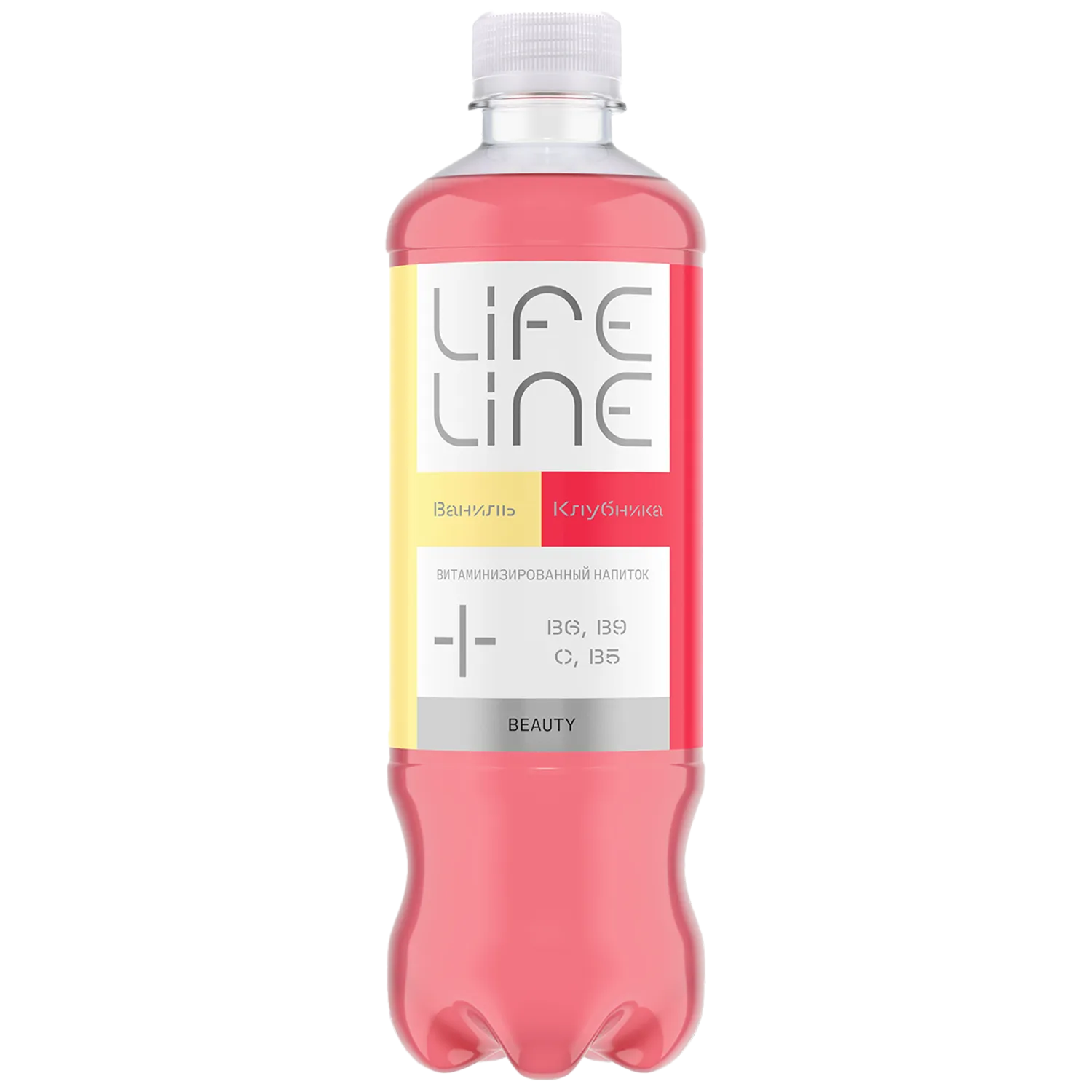 LifeLine Beauty с витаминами, Клубника-ваниль, 0,5 л, без газа