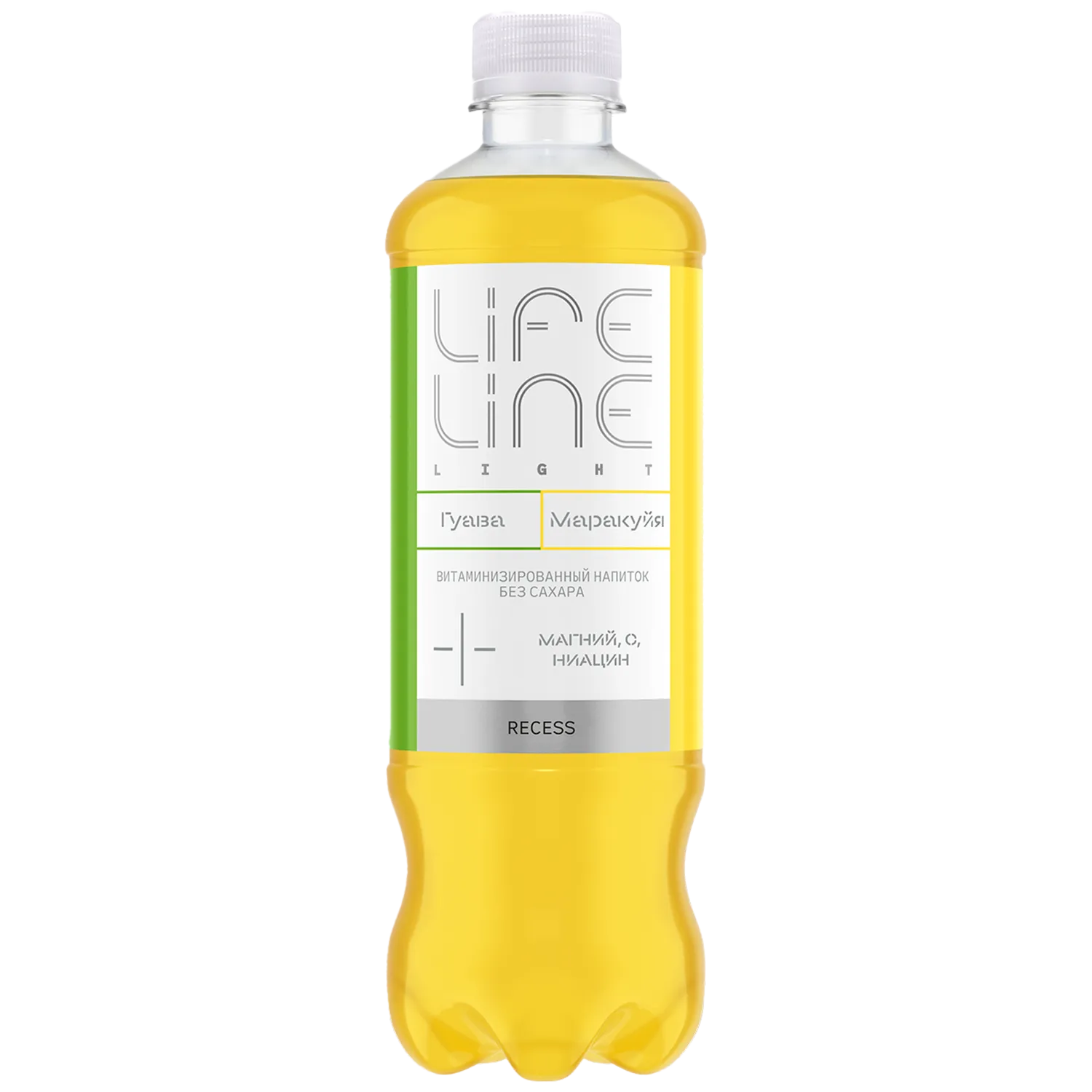  LifeLine Light Recess с витаминами, Гуава-маракуйя, 0,5 л, без газа и сахара
