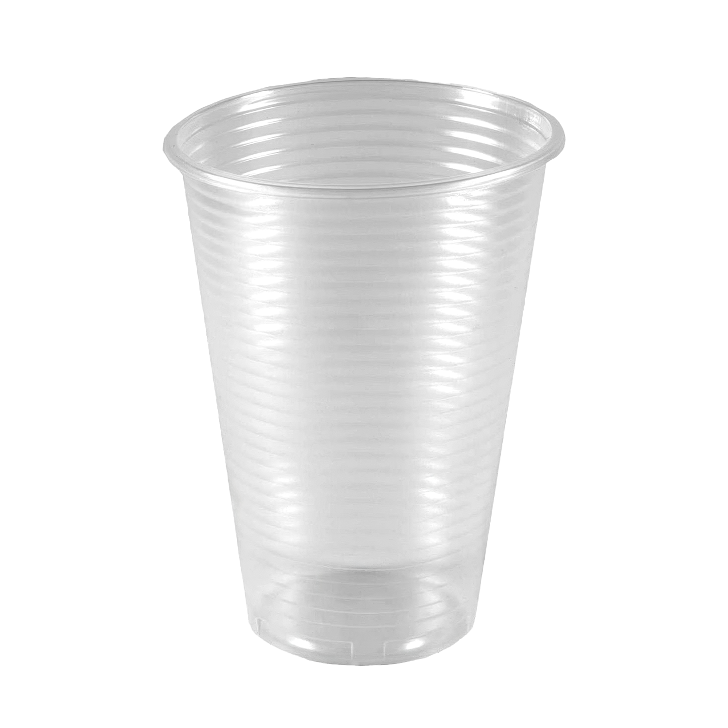 Стаканы одноразовые 200 мл, комплект 100 шт, пластиковые, прозрачные, ПП, хол/гор