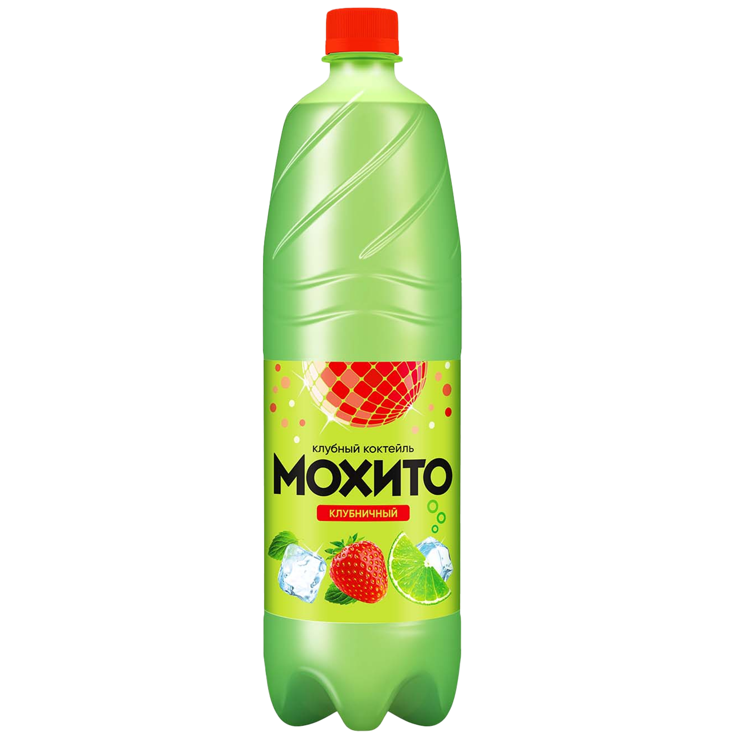 «Клубный коктейль Мохито» Клубничный, 1,25 л, газированный, безалкогольный