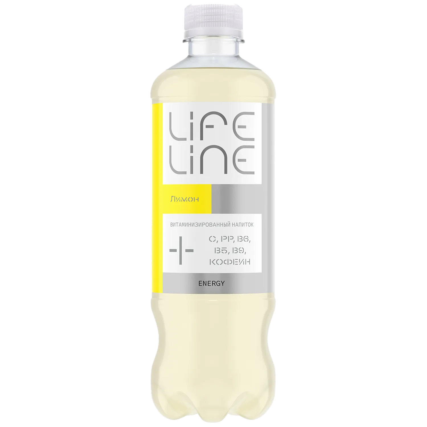LifeLine Energy с витаминами, Лимон, 0,5 л, без газа